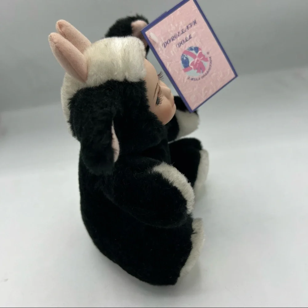 J. Misa Collection Porcelain Face Cow Costume Doll with Tags Vintage 2000